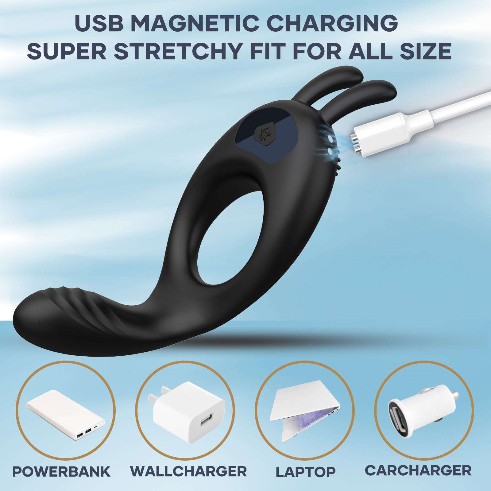 Dual Use Smart Massage Ring with APP Control Massage Ring for Shared Relaxation