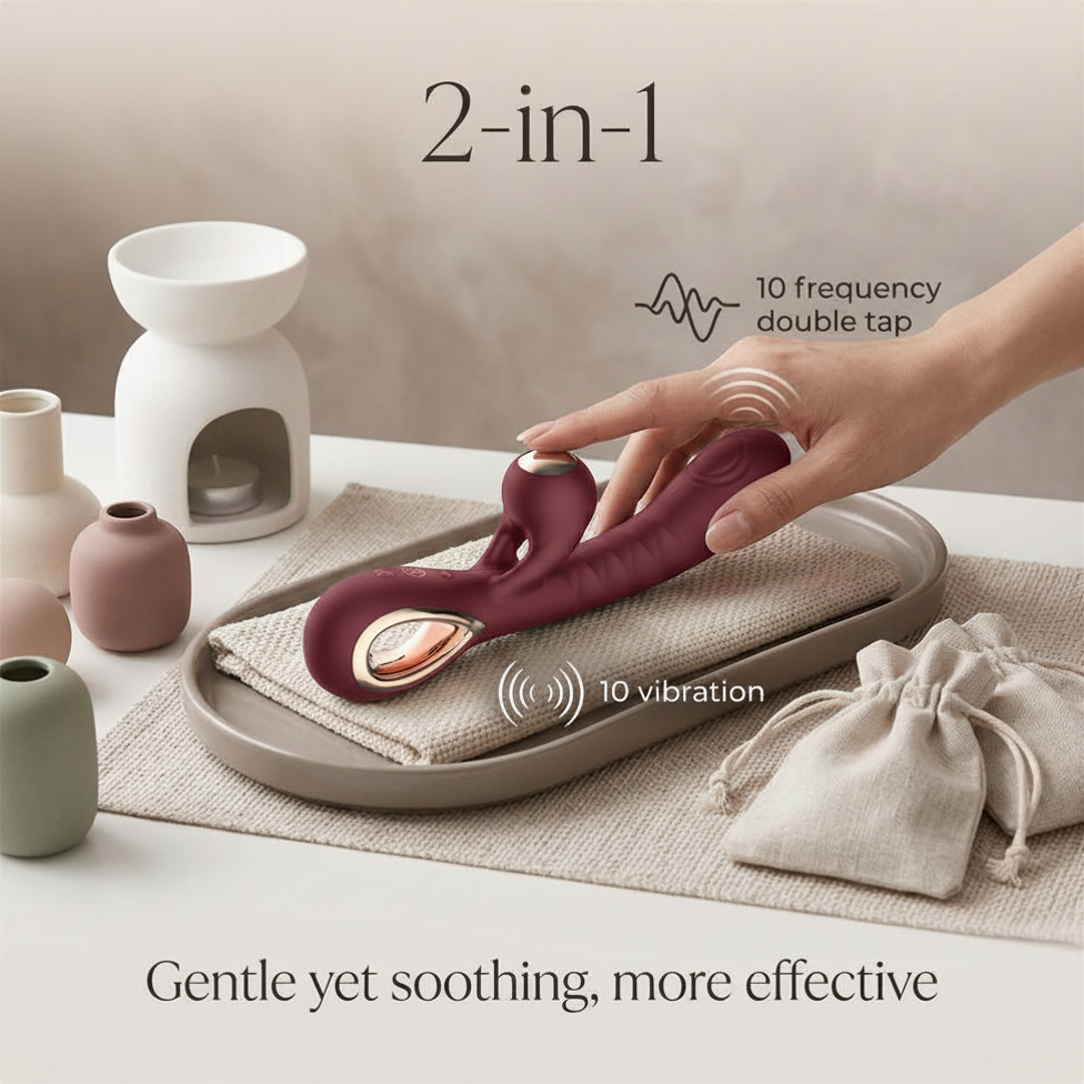 The Midnight Rabbit Vibrator Magnetic USB charge vibrator