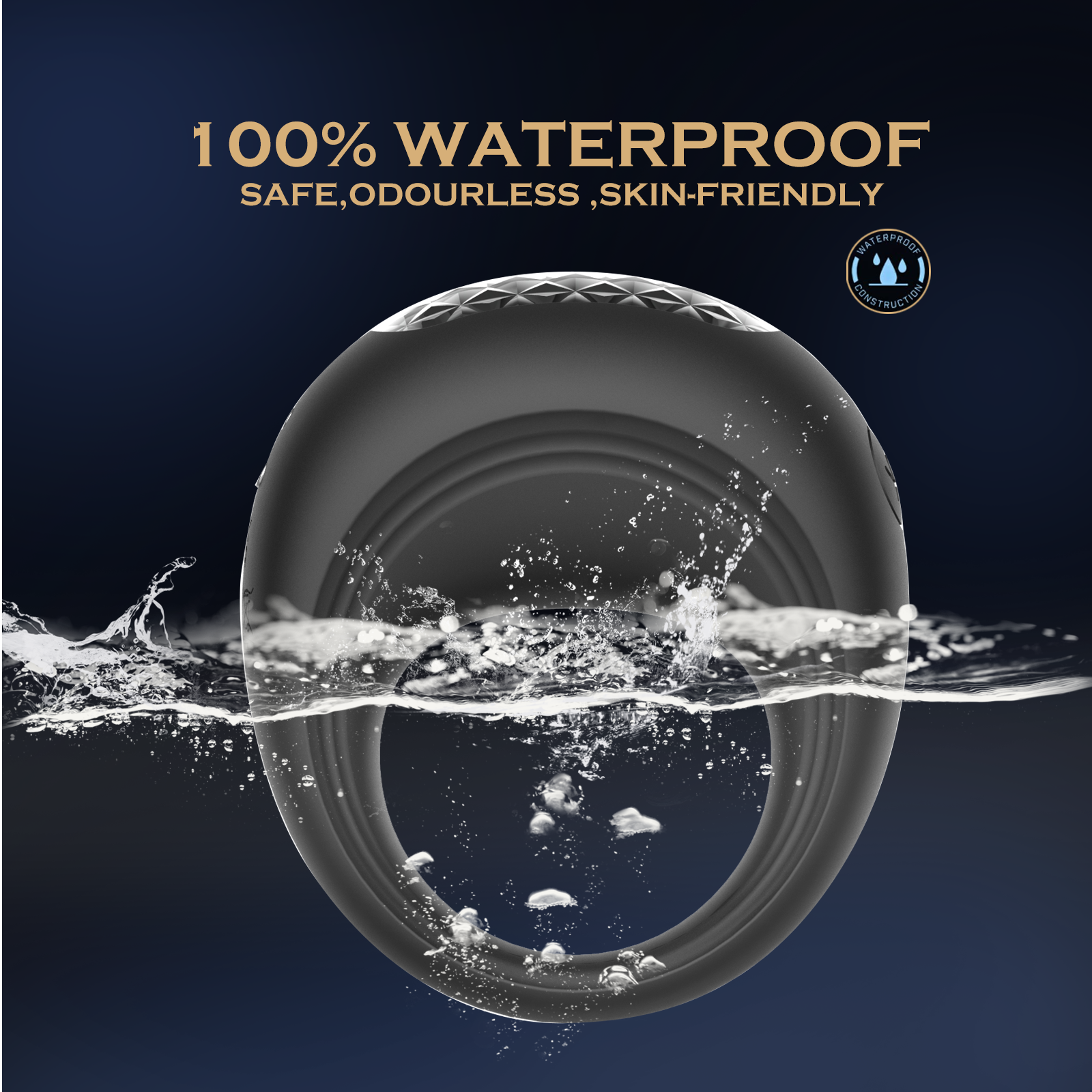 Silicone Wellness Ring for Men | Multi-Mode Vibration Massager