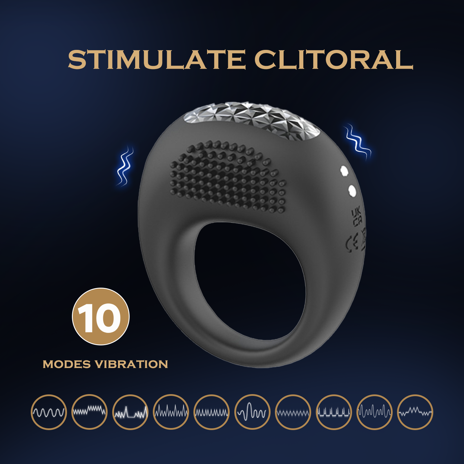Silicone Wellness Ring for Men | Multi-Mode Vibration Massager