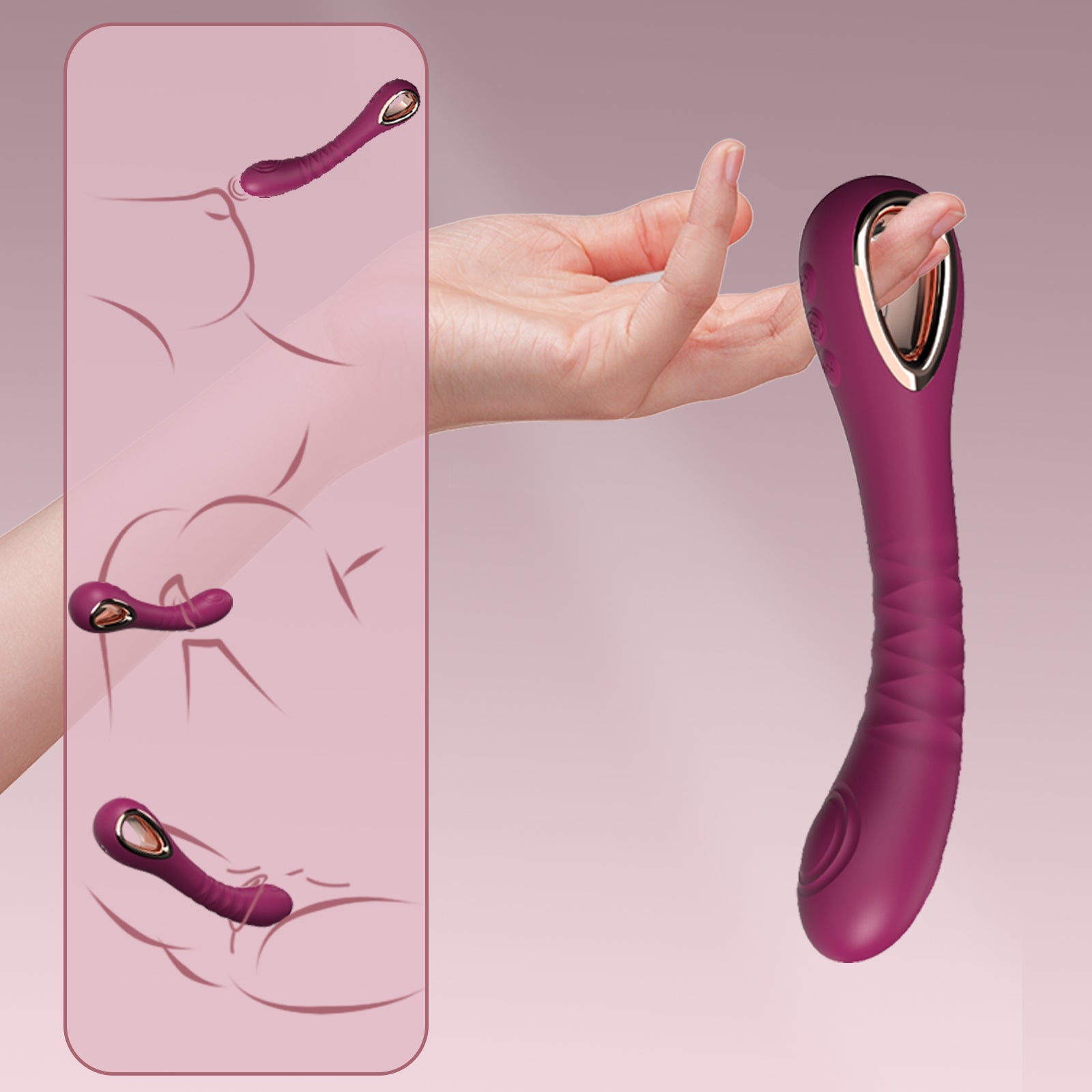 Double-Sided Silicone Personal Massager | Beginner Friendly Wellness Device