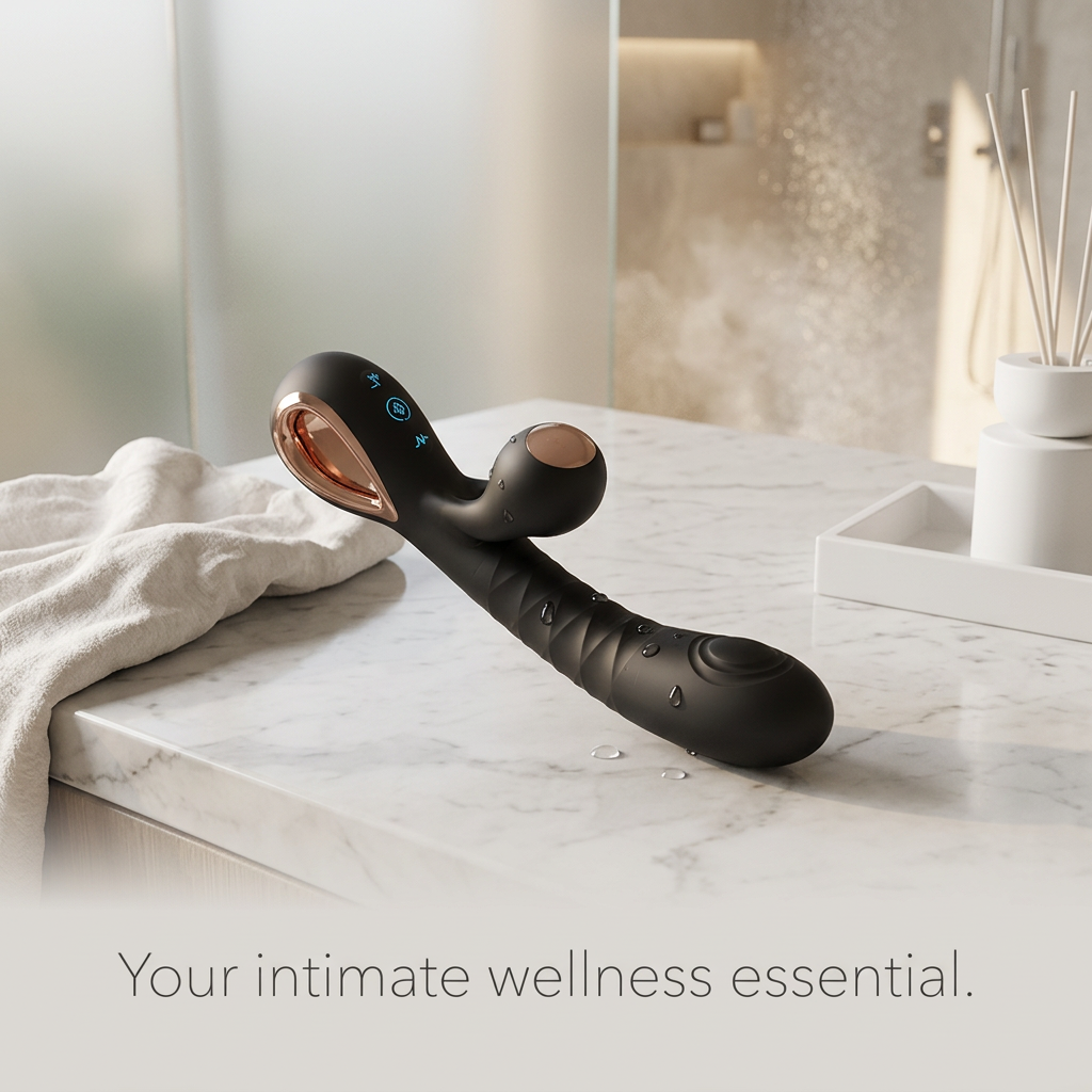 Premium 2-in-1 Body Relaxation Massager with Metal Pull Ring rabbit  vibrator