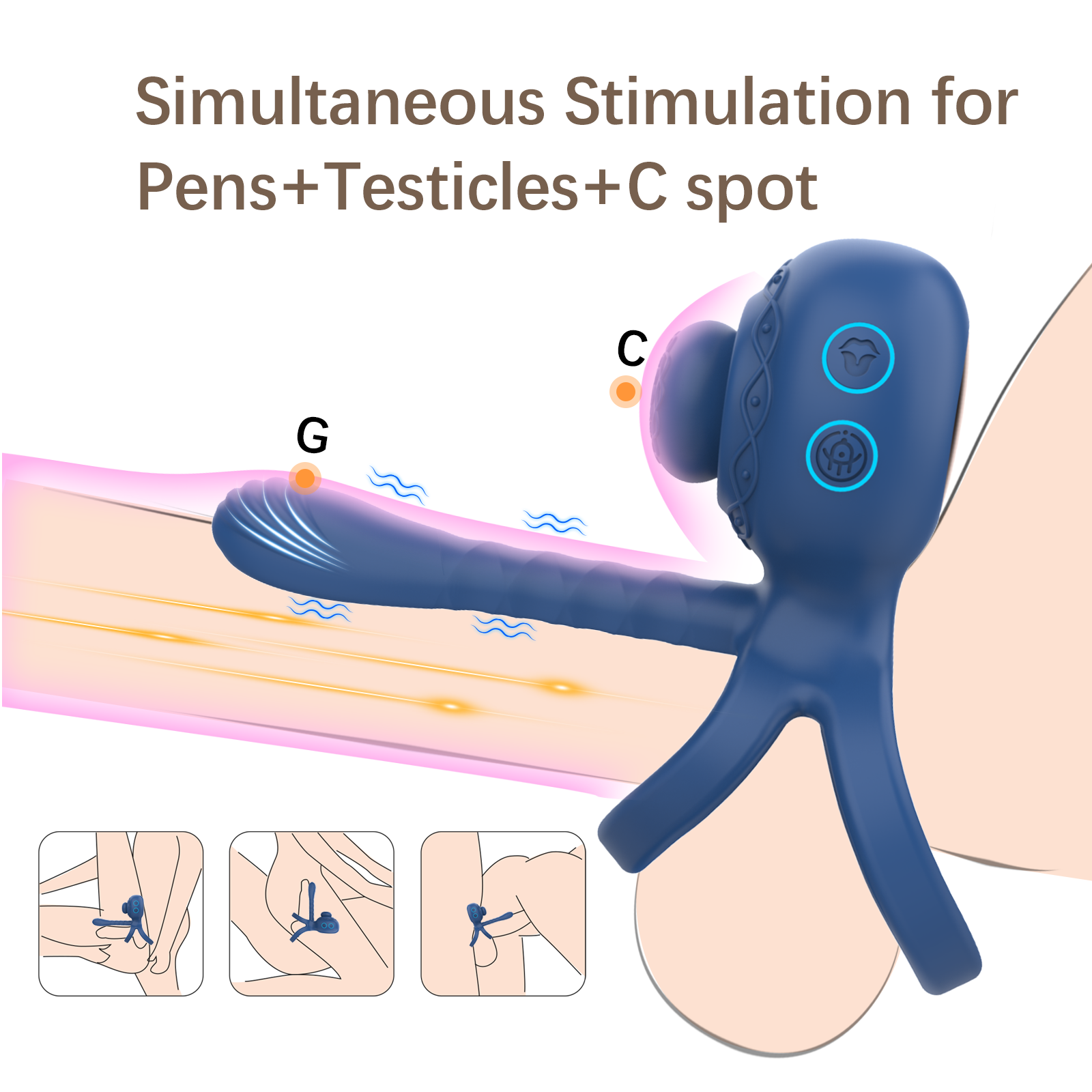 Exclusive Design Body Massager for Wellness ring for men