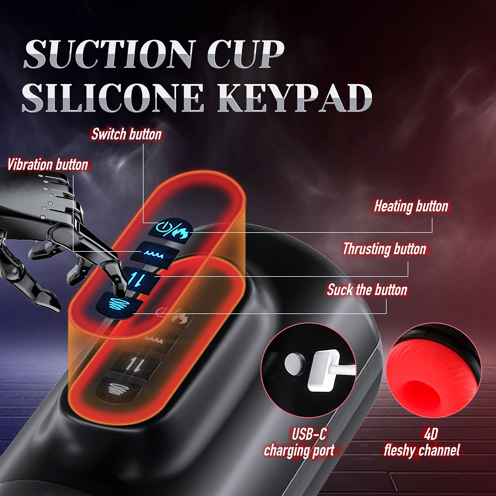 Intelligent heating Automatic massager Device for Men