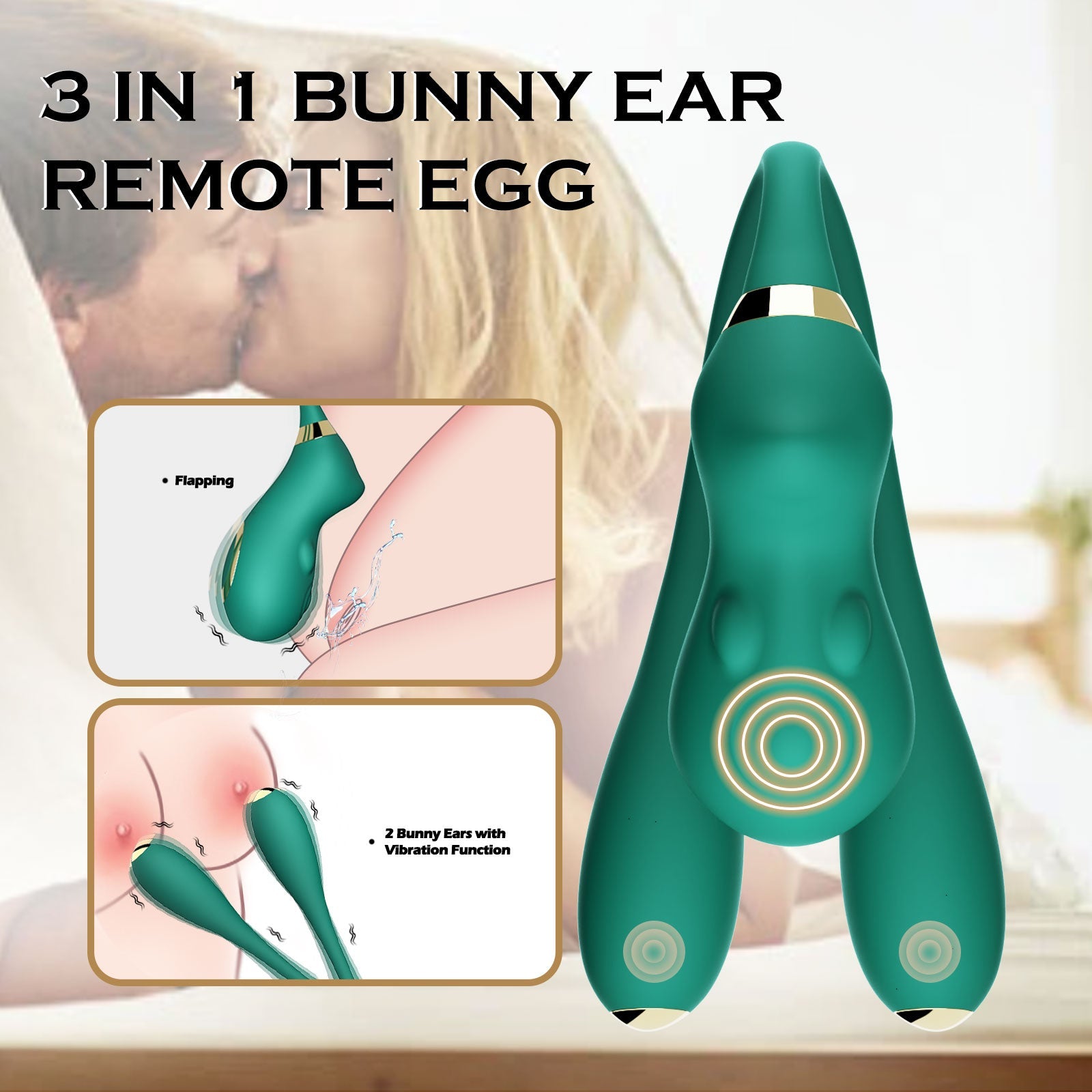 3-in-1 Multi-Mode Silicone Personal Wellness Device Triple Vibration Silicone Massager